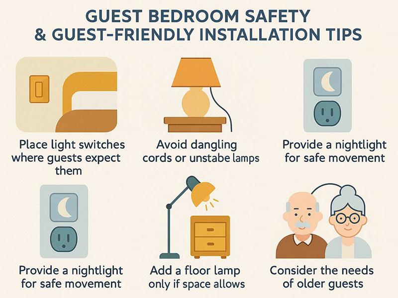 Guest Bedroom Safety & Guest-friendly Installation Tips