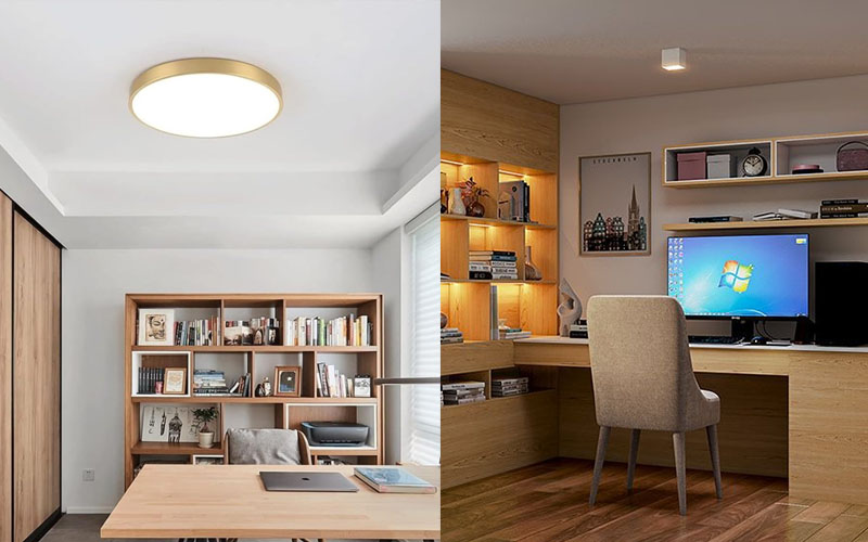 Home Office Ceiling Lighting For Overall Illumination