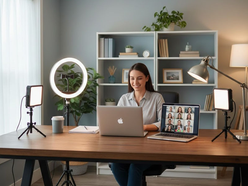 Home Office Lighting Ideas For Video Calls