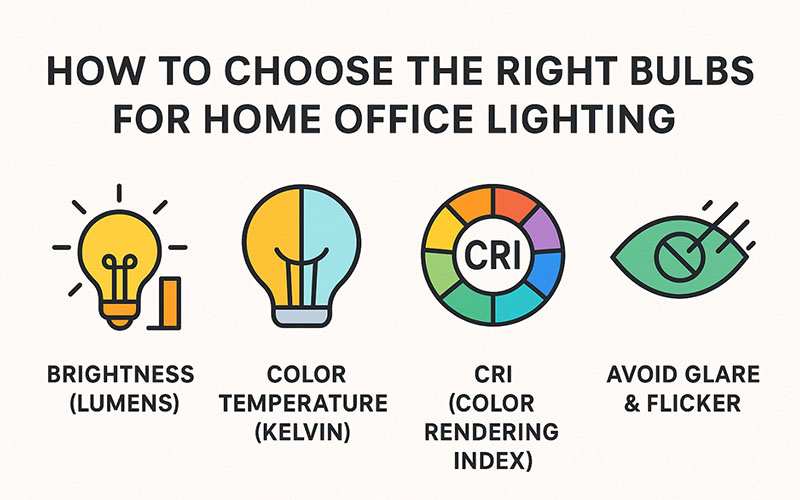 How To Choose The Right Bulbs For Home Office Lighting
