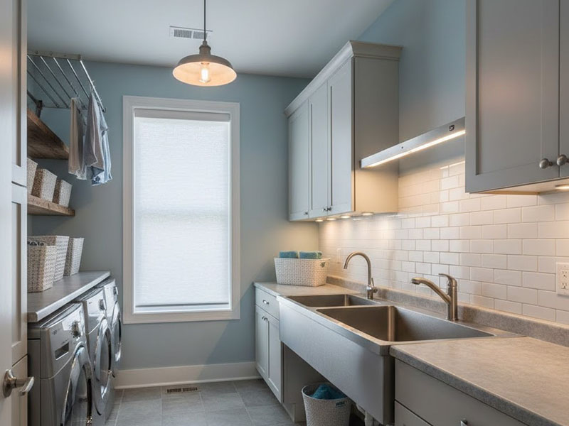 Laundry Room Lighting For Utility Sinks