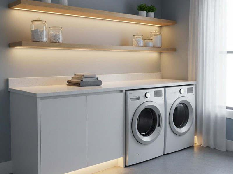Laundry Room Under-cabinet Or Under-shelf Lighting