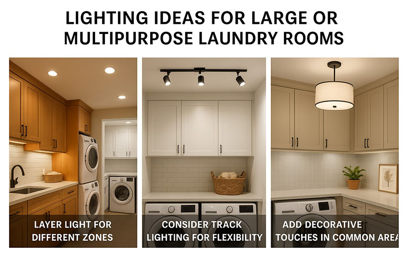 Lighting Ideas For Large Or Multipurpose Laundry Rooms