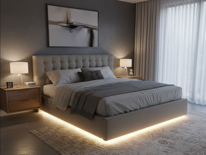 Master Bedroom Under-bed Led Lighting