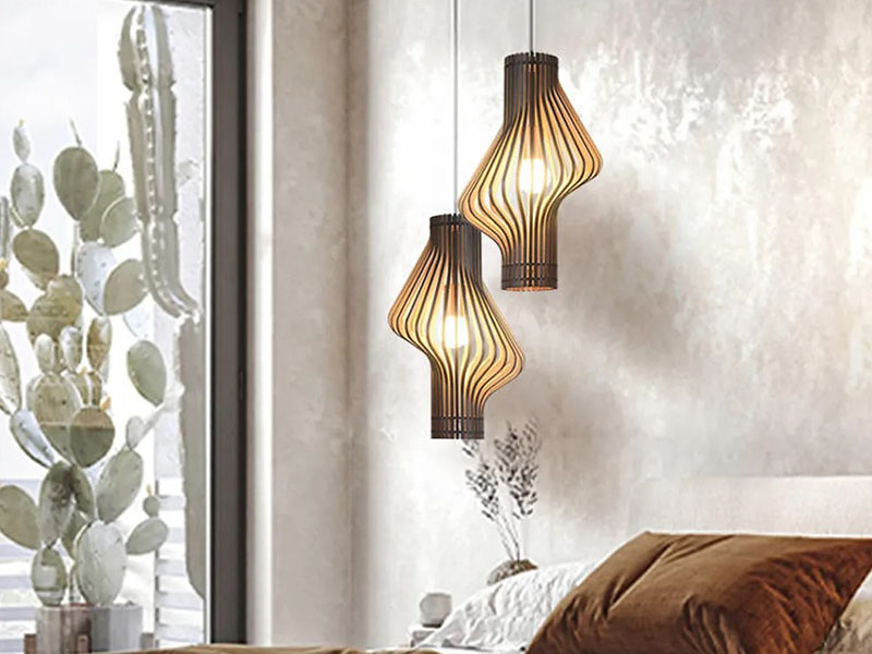 Master Bedroom Wood Pendant Light