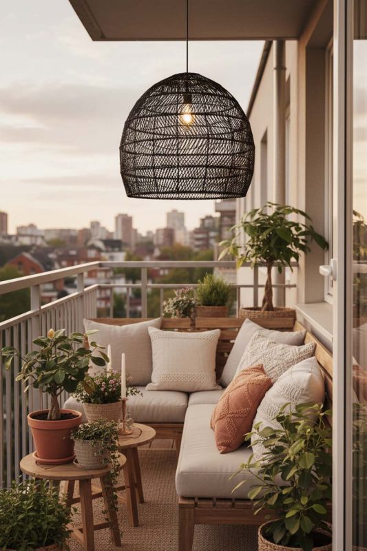 Modern Balcony Lighting Ideas To Make Your Outdoor Space Feel Cozy