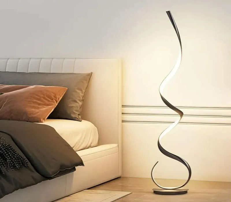 Modern Bedroom Sculptural Floor Lamp