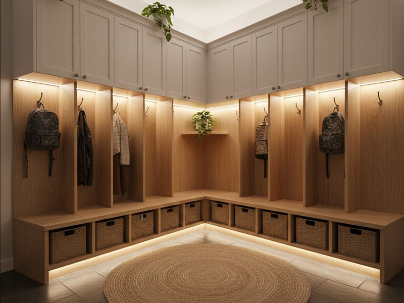 Mudroom Under-cabinet Lighting