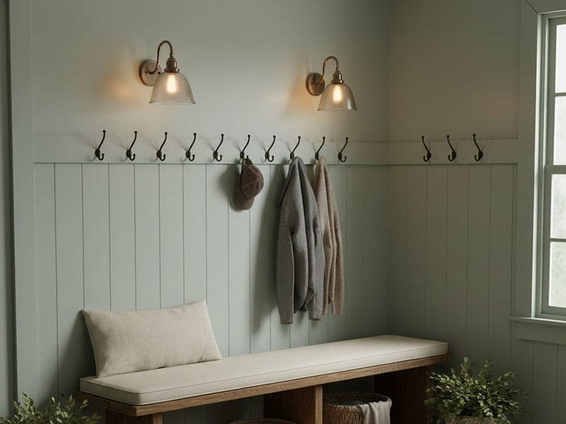 Mudroom Wall Sconces For Extra Warmth