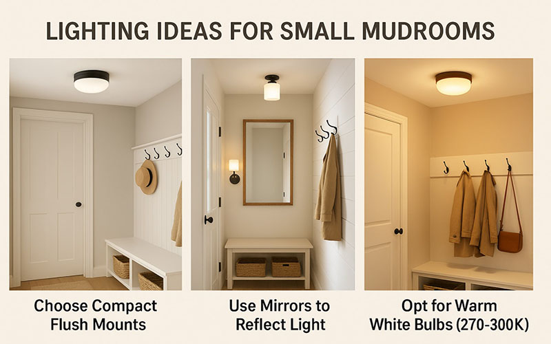 Small Mudrooms Lighting Ideas
