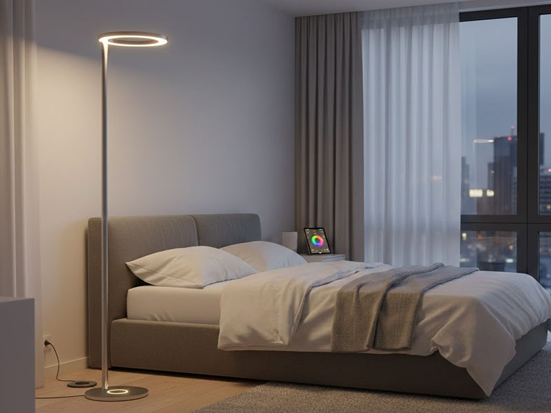 Smart Floor Lamp With Adjustable Brightness