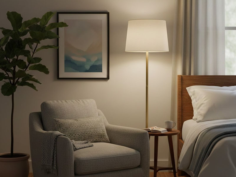 Soft Corner Floor Lamp For Added Ambient Light