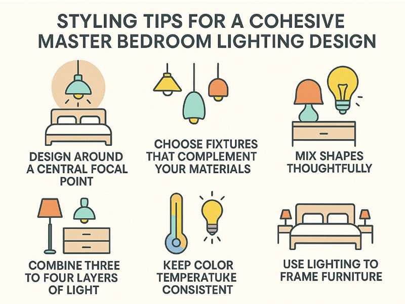 Styling Tips For A Cohesive Master Bedroom Lighting Design