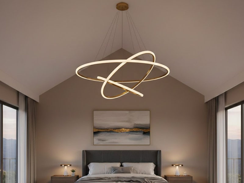 Tạo Hình ảnh Master Bedroom Grand Modern Pendant For High Ceilings