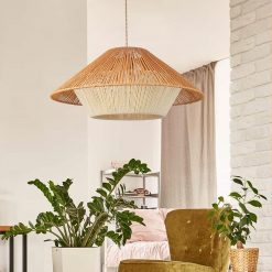 Wabi Sabi Pendant Lamp Hemp Rope Chandelier