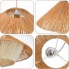 Wabi Sabi Pendant Lamp Hemp Rope Chandelier Detail