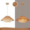 Wabi Sabi Pendant Lamp Hemp Rope Chandelier Lighting Effect