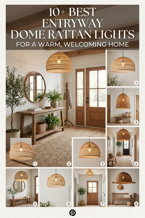 10+ Best Entryway Dome Rattan Lights