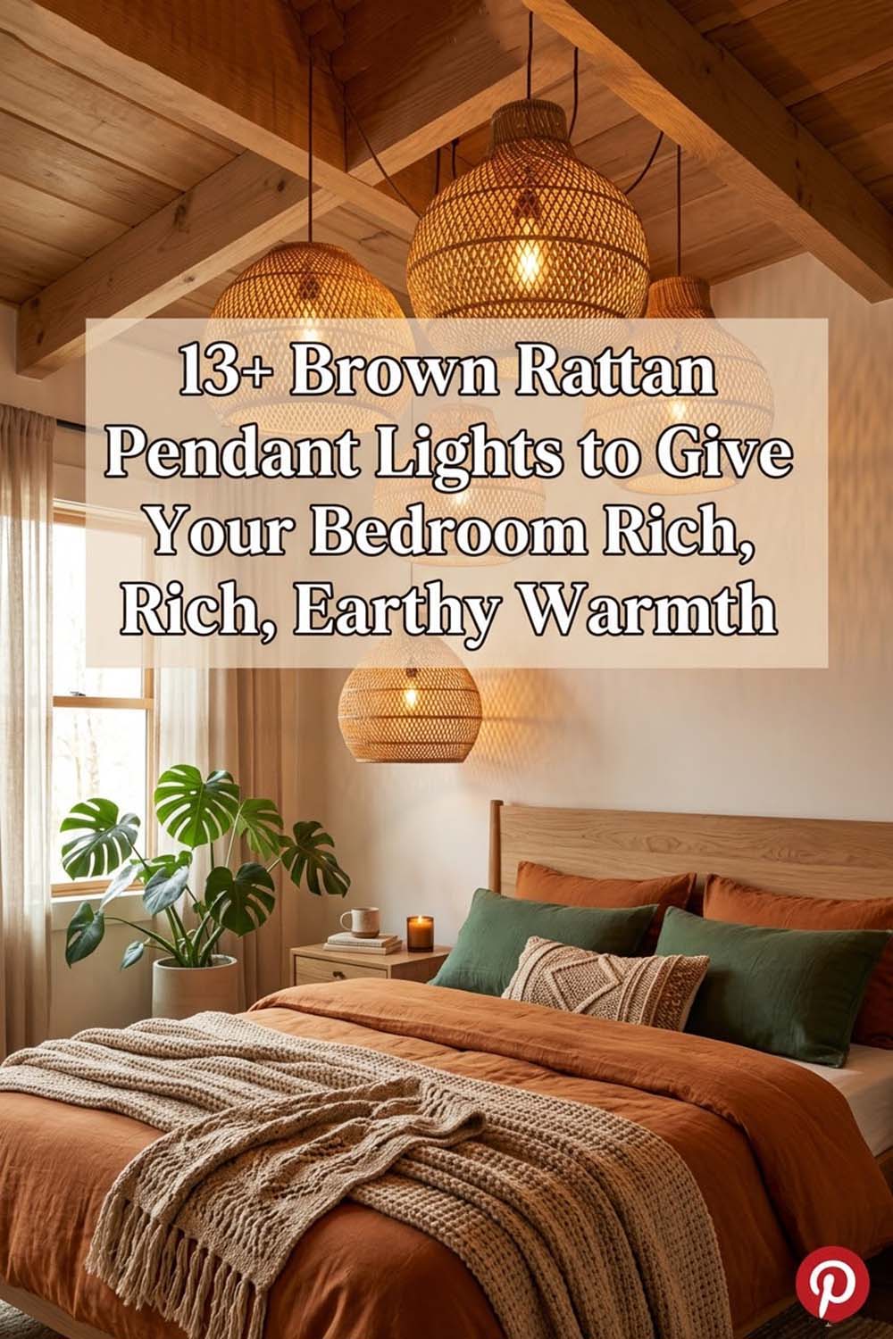 13+ Brown Rattan Pendant Lights to Give Your Bedroom Rich, Earthy Warmth