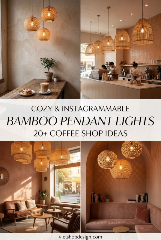 20+ Best Bamboo Pendant Lights For Coffee Shop - Trending Cafe Decor Ideas