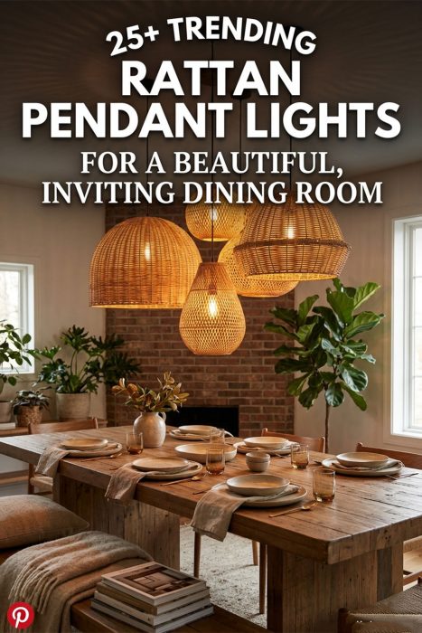 25+ Trending Rattan Pendant Lights For A Beautiful, Inviting Dining Room