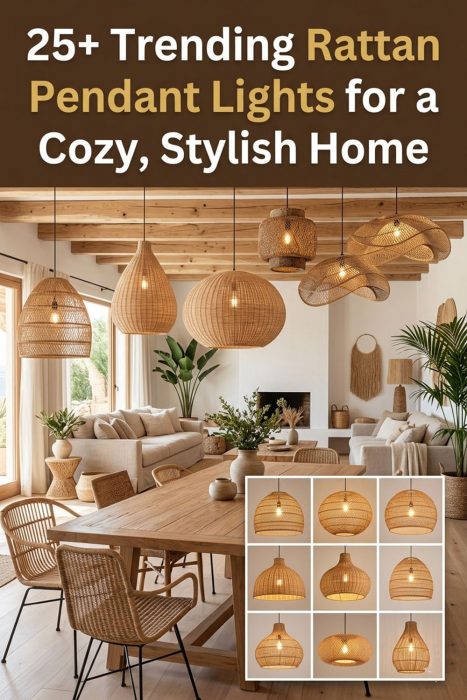 25+ Trending Rattan Pendant Lights For A Cozy, Stylish Home