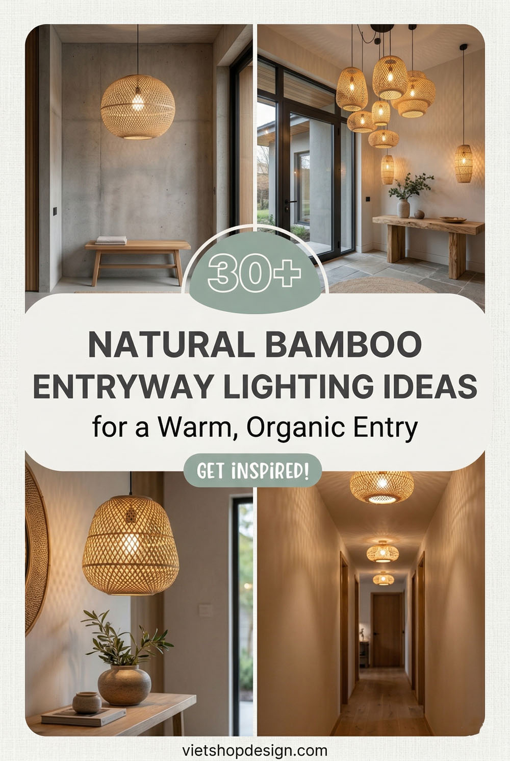 30+ Natural Bamboo Entryway Lighting Ideas for a Warm, Organic Entry