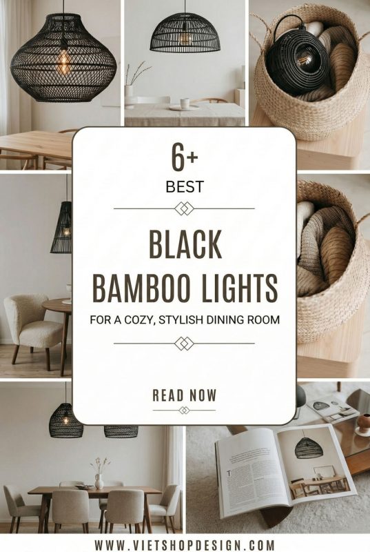 6+ Best Black Bamboo Lights For A Cozy, Stylish Dining Room - Beautiful Dining Room Decor Ideas
