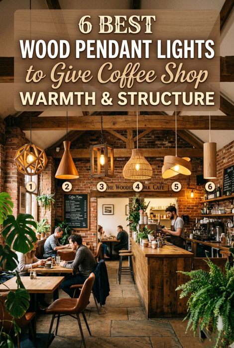 6 Best Wood Pendant Lights To Give Coffee Shop Warmth & Structure