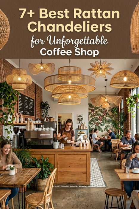 7+ Best Rattan Chandeliers For Unforgettable Coffee Shop