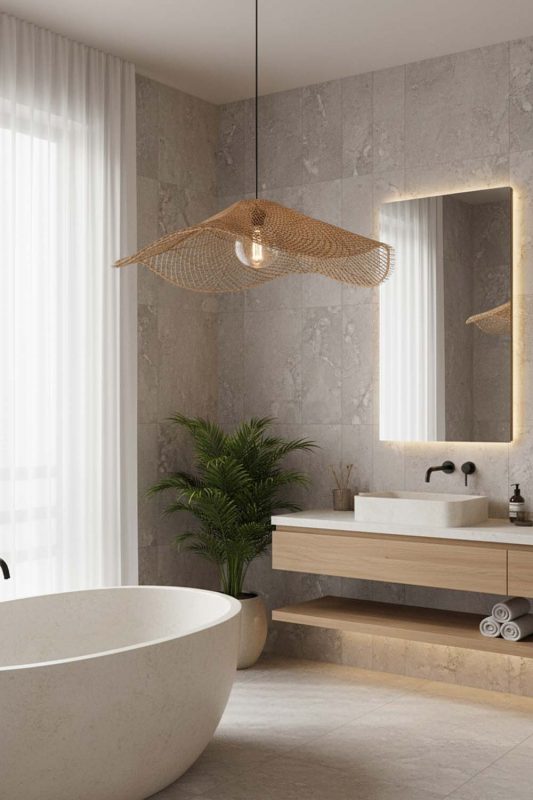 Bathroom Cluster Lotus Leaf Pendant Light - Bright & Elegant