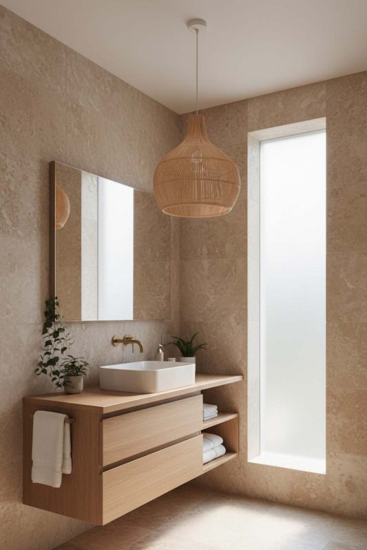 Bathroom Natural Simple Rattan Pendant Light - Bright & Elegant