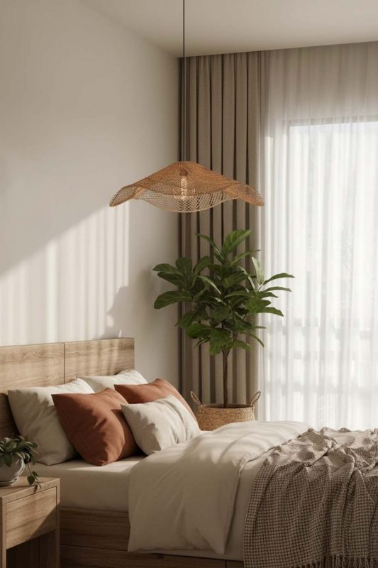 Bedroom Cluster Lotus Leaf Pendant Light - Soft & Dreamy