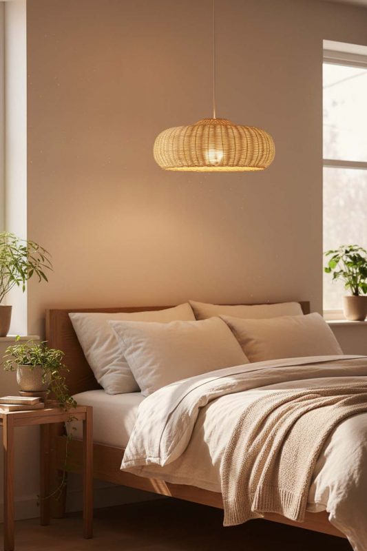 Bedroom Galaxy Wide Shape Pendant Light - Minimal & Serene