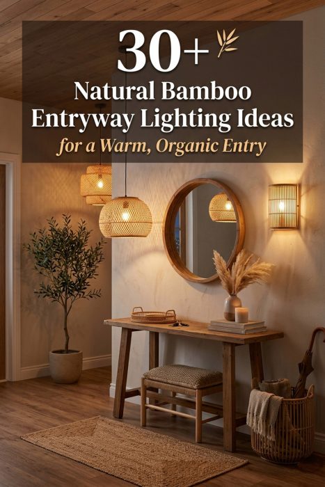 Best Natural Bamboo Entryway Lighting Ideas