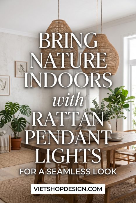 Bring Nature Indoors With Rattan Pendant Lights For A Seamless Look