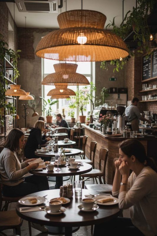 Cafe Highland Rattan Pendant Light - Warm & Instagrammable