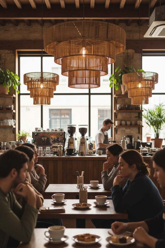 Cafe Paper Rope Pendant Light C - Relaxing Hangout Spot