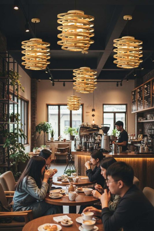 Cafe Rattan Beehive Pendant Light - Artistic & Unique