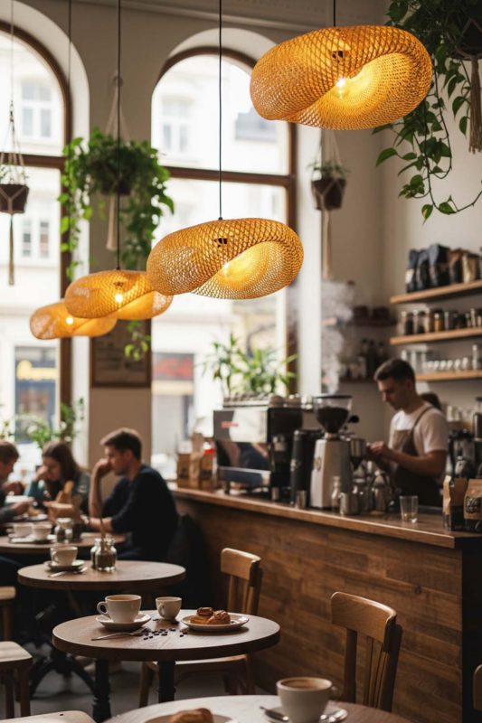 Cafe Wicker Bird Nest Pendant Light A - Artistic & Unique