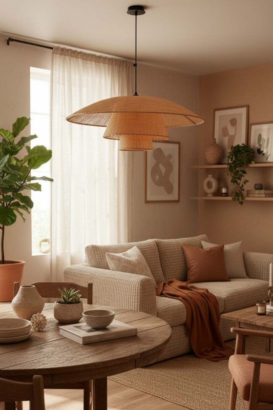 Cozy 3 Tier Rattan Chandelier - Comfort First