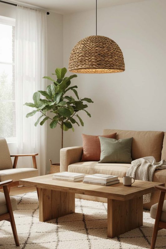Cozy Water Hyacinth Hanging Light - Comfort First