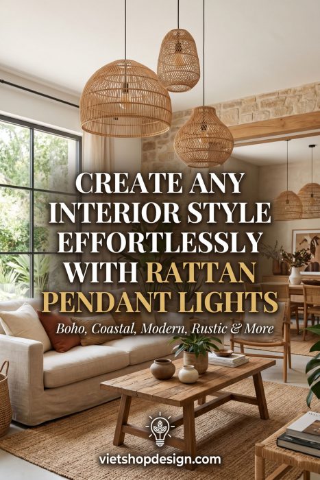 Create Any Interior Style Effortlessly With Rattan Pendant Lights
