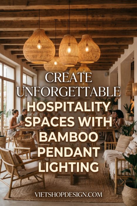 Create Unforgettable Hospitality Spaces With Bamboo Pendant Lighting