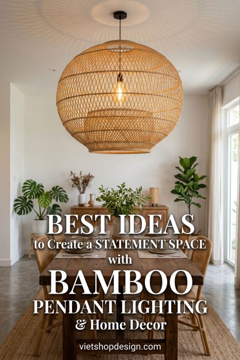 Create A Statement Space With Bamboo Pendant Lighting