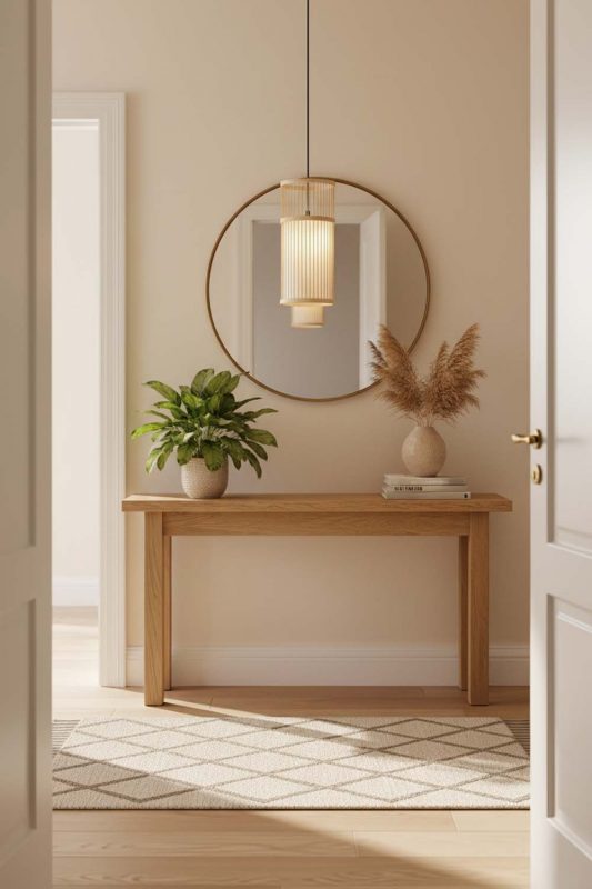 Entryway Bamboo Cylinder Pendant Light - Clean & Elegant