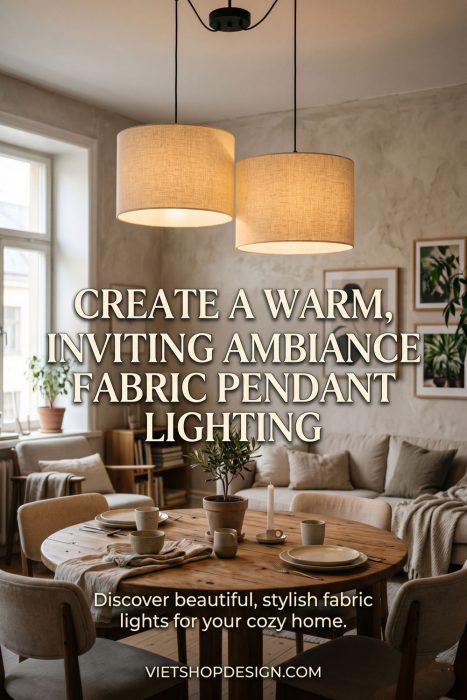 Fabric Pendant Lighting Ceate A Warm, Inviting Ambiance