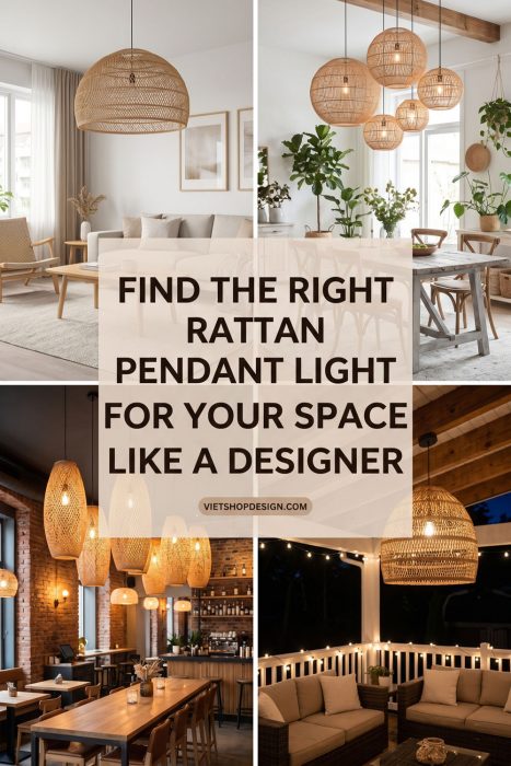 Find The Right Rattan Pendant Light For Your Space Like A Designer
