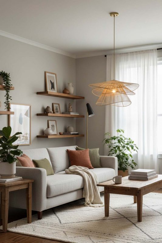 Living Room Bamboo 3 Tier Pendant Light - Elegant & Comfortable