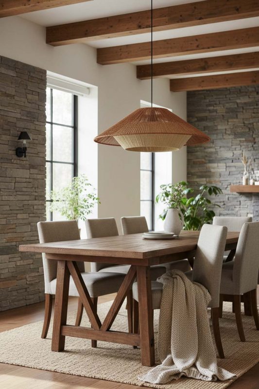 Modern Rustic Cone Hemp Rope Pendant Lamp - Rugged Yet Stylish